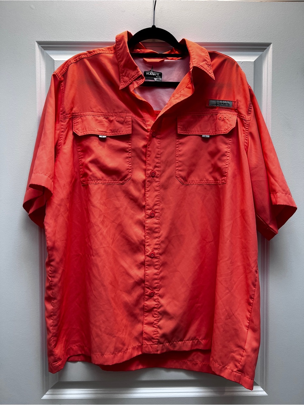 Habit Solar Factor 40+ Fishing Shirt – Size XL – "Fresh Salmon" – UPF 40+